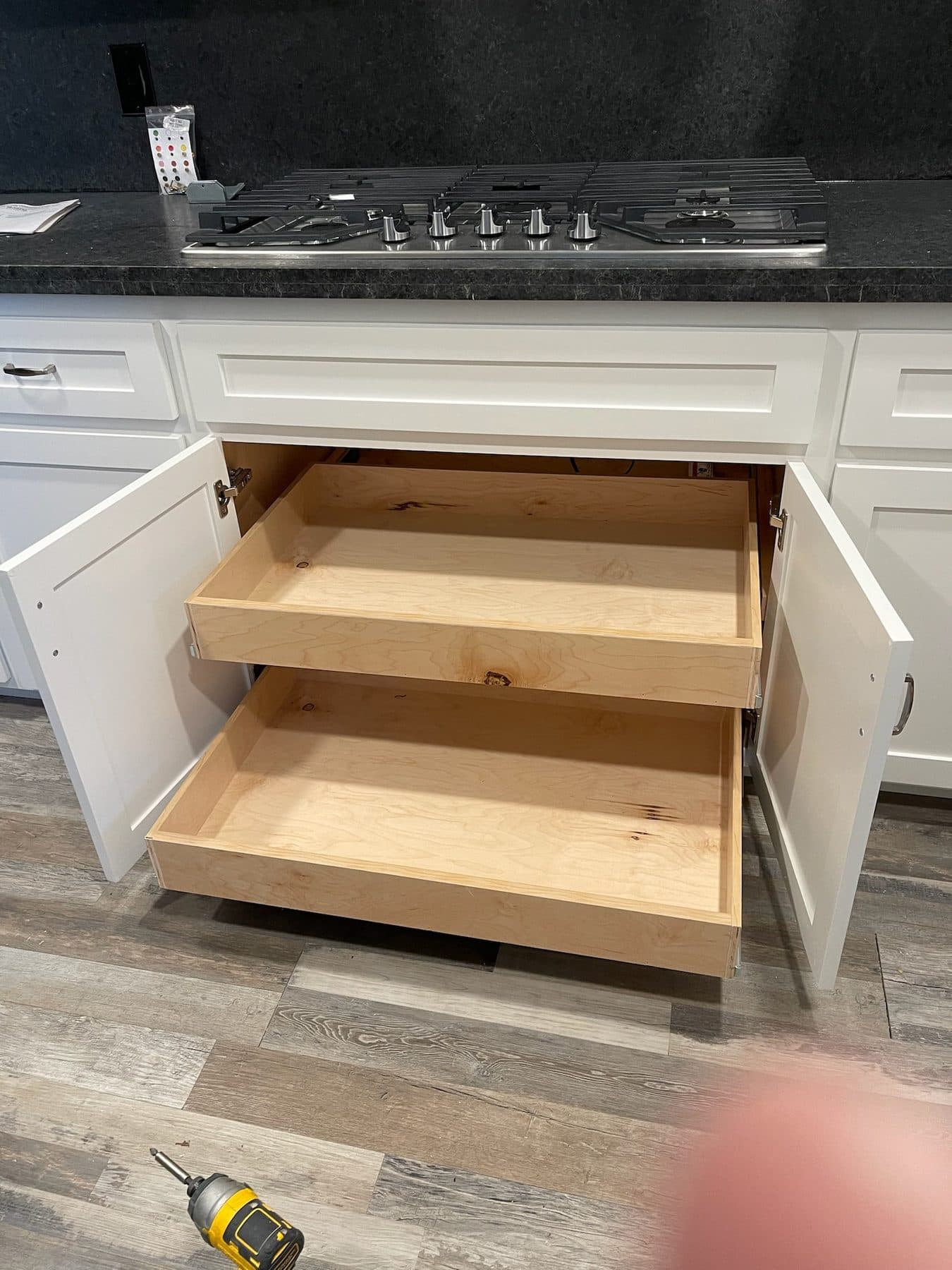 Pull-out shelves