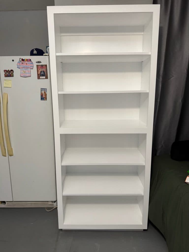 White bookcase