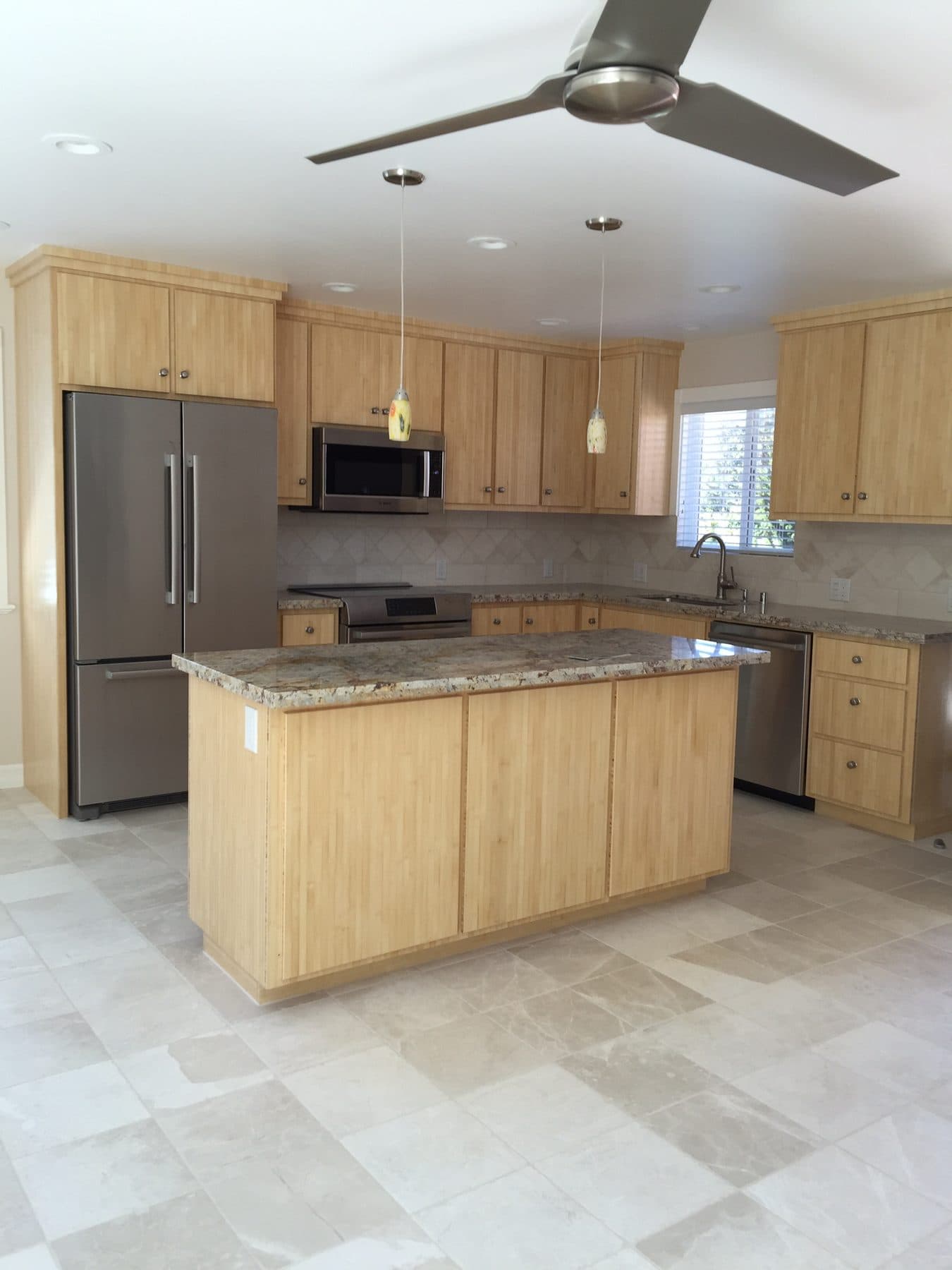 Maple kitchen with island